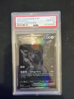 Zekrom EX 172/086 Black White Rare Black Bolt Pokemon English PSA 10 GEM - Image 1
