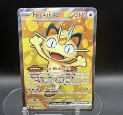 Meowth ex 107/088 Ultra Rare Perfect Order Reverse Holo Pokemon Card - Image 1