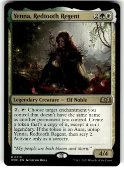 Wilds of Eldraine Magic: The Gathering Yenna, Redtooth Regent MTG NM - Image 1