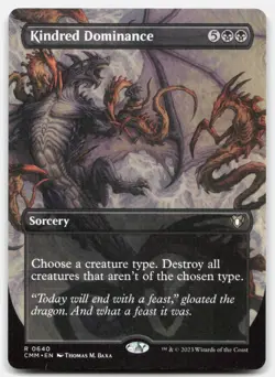 Kindred Dominance (Borderless) 640 Commander Masters Magic: The Gathering NM - Image 1