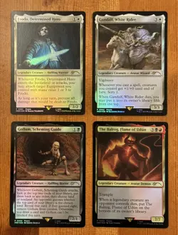 MTG Magic LotR COSTCO Promos, Foil, Gandalf Frodo Gollum Balrog One Ring TCG Lot - Image 1