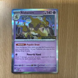 Alakazam Pokemon TCG Mega Evolution Pre Release Stamped MEP 003 - Image 1