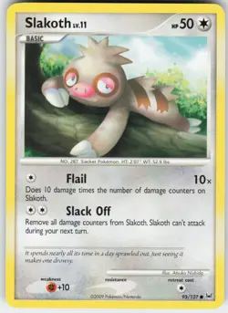 Slakoth 95/127 Common Platinum Pokemon Lightly Played - Image 1