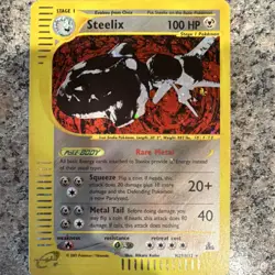 Pokemon TCG Skyridge Steelix H29/H32 Holo Rare 100 HP English 2003 - Image 1