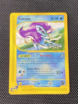 Pokemon TCG Suicune WOTC Black Star Promo 53 E Series 4Ever Stamp NM - Image 1