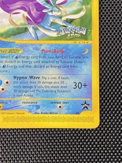 Pokemon TCG Suicune WOTC Black Star Promo 53 E Series 4Ever Stamp NM - Image 4