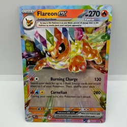 Pokemon TCG Flareon ex Holo Double Rare SV: Prismatic Evolutions 014/131 NM - Image 1