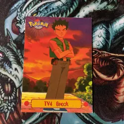 Pokemon Vintage Topps Brock TV4 Rare Black Label Non-Foil LP English - Image 1