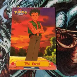 Pokemon Vintage Topps Brock TV4 Rare Black Label Non-Foil LP English - Image 3