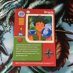 Pokemon Vintage Topps Brock TV4 Rare Black Label Non-Foil LP English - Image 5