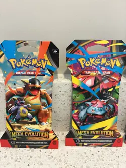 (4) pokemon tcg mega evolution sleeved booster pack - Image 3