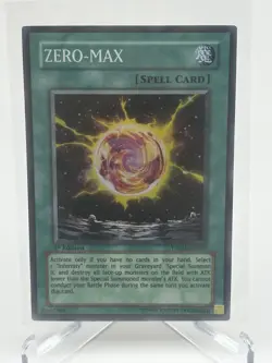 Yugioh TCG - Zero Max Super Rare 1st Edition TSHD-EN047 - Image 1