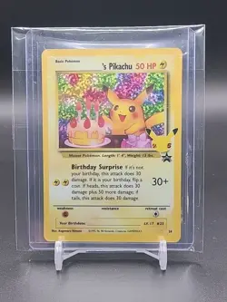 Birthday Pikachu 24/108 Holo Pokemon Celebrations 25th Anniversary Card - Image 1