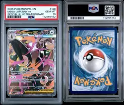 2025 POKEMON PFL EN-PHANTASMAL FLAMES #128 MEGA LOPUNNY EX PSA 10 - Image 3