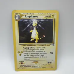 Pokemon TCG Ampharos 1/111 Neo Genesis Holo DMG - Image 1