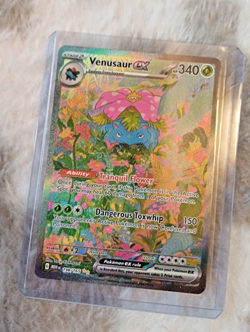 Pokemon TCG Venusaur EX 198/165 Scarlet & Violet Illustration Rare - Image 1