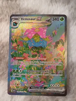 Pokemon TCG Venusaur EX 198/165 Scarlet & Violet Illustration Rare - Image 2