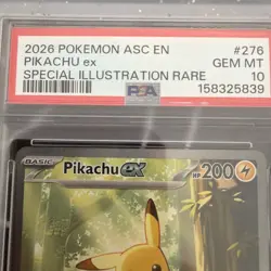 PSA 10 Pikachu ex - 276/217 - Ascended Heroes - Pokemon - Read Description - Image 4