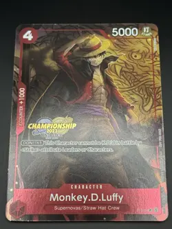 One Piece TCG - Monkey D Luffy P-007 (P) - CS 2023 CHAMPIONSHIP PROMO - Image 1