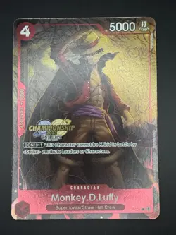 One Piece TCG - Monkey D Luffy P-007 (P) - CS 2023 CHAMPIONSHIP PROMO - Image 2