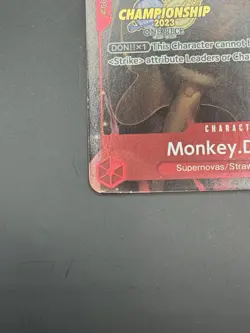 One Piece TCG - Monkey D Luffy P-007 (P) - CS 2023 CHAMPIONSHIP PROMO - Image 3