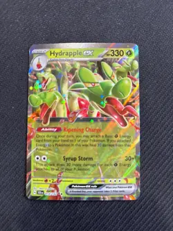 Hydrapple EX 014/142 Sv07: Stellar Crown Holo Pokemon Card Double Rare TCG - Image 1