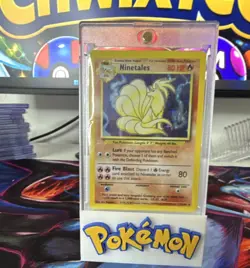 Pokemon Ninetales Base Set Rare 12/102 80 HP Fire Card – 1999 English - Image 1