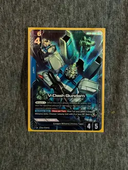 GUNDAM CARD GAME GD04-006 R+ V-DASH GUNDAM - HOLO FOIL - PHANTOM ARIA - Image 1