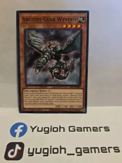 YUGIOH ANCIENT GEAR WYVERN LDS1 1ST EDITION COMMON LIGHT PLAYED - Image 1