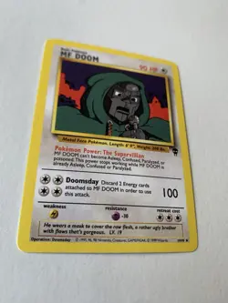 MF DOOM Pokemon TCG Custom Trading Card - Base - Hip Hop - Operation Doomsday - Image 2