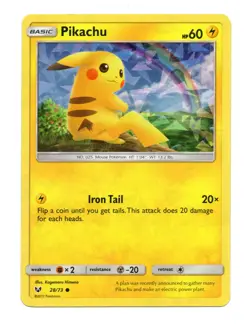 Pikachu #28/073 Pokemon Deck Exclusives (cracked ice Holo) - Image 1