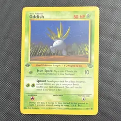 Pokemon Oddish Jungle Common Regular 1st Edition English 58/64 1999 Card - Image 1