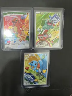 Pokemon TCG First Partner Illustration Collection Series 1 Kanto GEN 1 Starters - Image 1