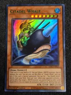 Citadel Whale 1st Edition Green Ultra Rare LDS1-EN027 Yu-Gi-Oh! - Image 1