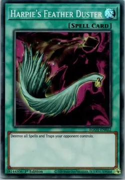 Yugioh Harpie's Feather Duster EGO1-EN022 1st Edition Super Rare NM - Image 1