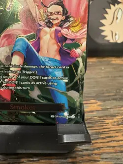 One Piece Smoker OP10-030 Super Rare Foil Punk Hazard Navy ENGLISH - Image 2