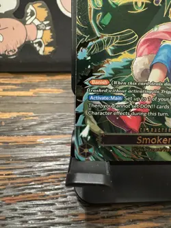 One Piece Smoker OP10-030 Super Rare Foil Punk Hazard Navy ENGLISH - Image 4