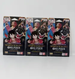 One Piece OP-09 Emperors In The New World 12-Card Sleeved Booster Pack Lot of 3 - Image 1