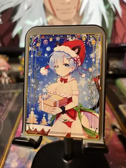 Goddess Story Metal Card Rare Anime Waifu Re:Zero Rem - Image 1