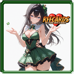 ❤RUIKO - Goddess Story Anime Waifu Doujin Card - LOVE PICKING STARS SSR-23 Card - Image 3