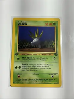 Oddish 58/64 Jungle Regular 1st Edition Pokemon Card TCG - Image 1