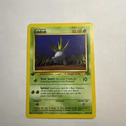Pokemon TCG Oddish Jungle 1st Edition Common Card 58/64, Regular - Image 1