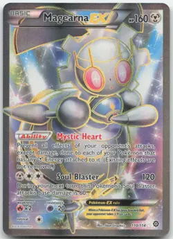 Magearna EX 110/114 XY - Steam Siege Pokemon Card NM - Image 1