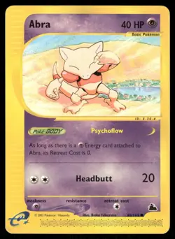 Pokemon Cards Abra 46/144 Skyridge Common NM - Image 1