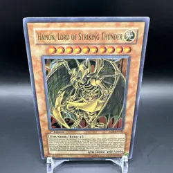 Hamon, Lord of Striking Thunder Yugioh SOI-EN002 Ultimate Rare 1st Edition LP - Image 1