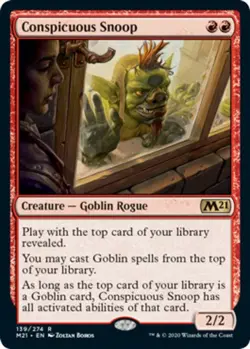 Conspicuous Snoop Light Play, English Magic the Gathering MTG Core Set 2021 - Image 1