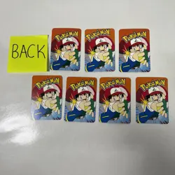 Pokemon Vintage Vending Machine Prism Pocket Monsters Holo Stickers LOT Of 7 - Image 2