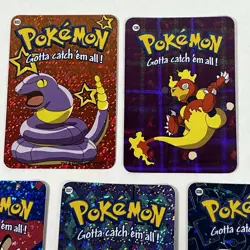 Pokemon Vintage Vending Machine Prism Pocket Monsters Holo Stickers LOT Of 7 - Image 4