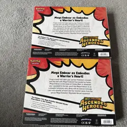 Pokemon Ascended Heroes Mega Emboar Ex Box Brand New Sealed ✅ - Image 2