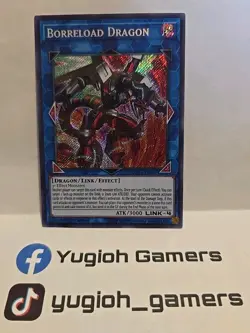 YUGIOH BORRELOAD DRAGON MP18 1ST EDITION SECRET LIGHT PLAYED - Image 1